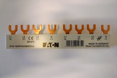 Eaton 291475 - automrail evg-16/3p+n/8mod 80Amp. 16mm2 (koppeling van 2x 3-polige automaat + nul)