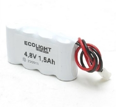 Ecolight elac 04.82.0015, accupack nikkel-cadmium 4,8v 1500mah