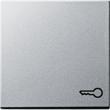 Gira 028726 - wipplaat drukcontact deur aluminium 55