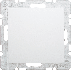 Berker 10098989 - blindplaat polar wit glanzend s1