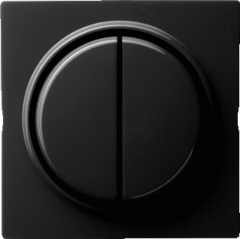 Gira 012847 - drukvlakschakelaar 2xwissel zwart