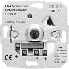 Jung 240-10 - potentiometer hf inbouw (voor elektronische voorschakelapparaten 1-10volt)