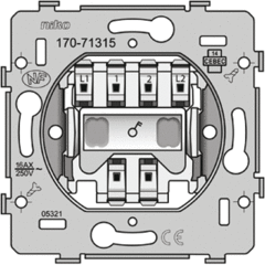 Niko 170-71315 - 2-polige schakelaar basiselement 16a
