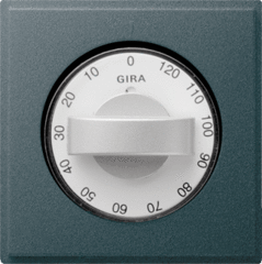 Gira 066667 - inzetplaat + knop jaloezie / timer antraciet tx44