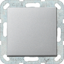 Gira 012626 - drukvlakschakelaar wissel aluminium 55