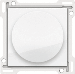 Niko 111-31000 - dimmer inzetplaat + knop glanzend wit
