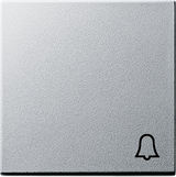 Gira 028626 - wipplaat drukcontact bel aluminium 55