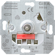 Gira 030900 - potentiometer hoogfrequent 1-polig basis dimmen van tl verlichting d.m.v. 1-10 volt sturing