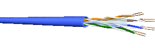 Draka TU4461893 - S - u/utp 6 pvc hd blauw prijs per meter
