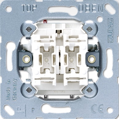 Jung - schakelaar 2 x wissel basis - €18,30 btw)