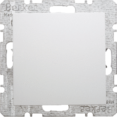 Berker 10091909 - blindplaat polar wit mat s1/b