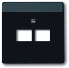 Busch Jaeger 2CKA001710A3911 - afdekplaat data wcd 2x rj45 future-mat zwart