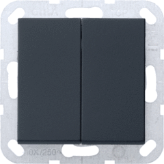 Gira 0125005 - Drukvlakschakelaar Serie System 55 zwart mat