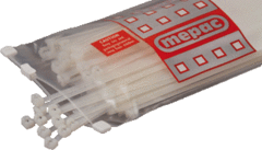 Mepac 453128 - S bundelband met stalen lip 140x3,5mm transparant zak 100 stuks