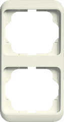 Busch Jaeger 2CKA001754A3757 - afdekraam 2-voudig 1732-22g ivoor vertikaal