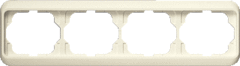 Busch Jaeger 2CKA001754A3815 - afdekraam 4-voudig 1724-22g ivoor