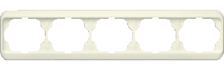 Busch Jaeger 2CKA001754A3823 - afdekraam 5-voudig 1725-22g ivoor