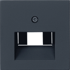 Gira 0270005 - inzetplaat 1/2xmj rj45/rj11 uae zwart mat