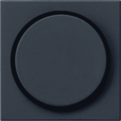Gira 0650005 -inzetplaat+knop dimmer zwart mat
