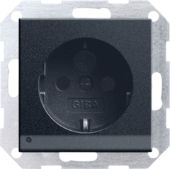 Gira 1170005 - wcd + randaarde led-verlichting zwart mat