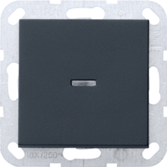 Gira 0136005 - drukvlakschakelaar wissel / 1-polig controle zwart mat