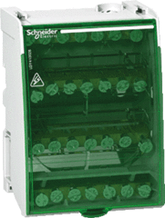 Schneider Electric LGY410028 - verdeelblok 4p 100a 4x7 aansluitingen