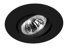 Arkoslight 0321-01-01B - arkos 0325-01-01b inbouwspot kantelbaar big 95mm 12/230 volt kleur mat zwart