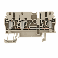 Weidmuller 1608540000 - Feed-through terminal block, Tension-clamp connection, 2.5 mm², 800 V,