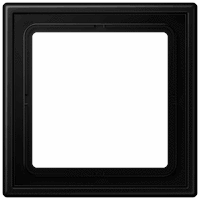 Jung LS981SWM - Afdekraam 1-voudig LS990 grafiet zwart mat