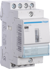 Hager ERC418 - magneetschakelaar / relais 16a 2xmaak 2xverbreek 230v spoelspanning