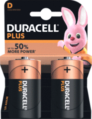 Duracell PLUS POWER D X2 - plus power blister 2 stuks