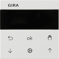 Gira 536603 - s3000 jl.- + schakelklok display system 55 z.wit