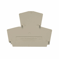 Weidmüller 1059100000 - end plate (terminals), 69 mm x 1.5 mm, dark beige