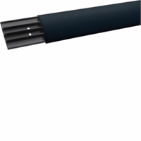 Hager SL1807507021 - vloerkanaal, deksel 18x75 mm, lengte 2mtr zwart