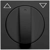 Peha 00276882 - Centraalplaat BADORA met knop voor jaloezie schakelaar mat zwart