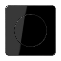 Jung CD1740SW - Afdekking met draaiknop, duroplast, CD range, zwart