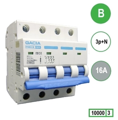 GACIA Europe 23040 - pb8h-3nb16 - automaat 3p+n b-kar. 16a 10ka