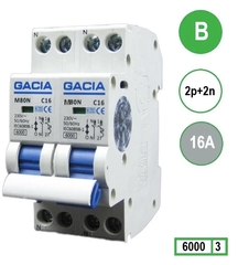 GACIA Europe - m80n-2p2n-b16 - fornuisgroep b16 2p+2n b16 6ka (36mm)