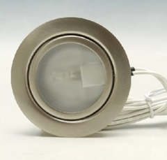 Cabinet inbouwspot metaal 12V inclusief halogeen lamp + 12 cm snoer
