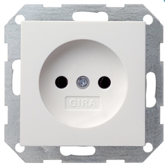 Gira 448027 - wcd zonder randaarde 2-polig system 55 zuiver wit mat