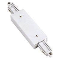 SLV 143101 - Verbindingsdeel voor 1-fase HV-hoogspanningsrail, wit, met voedingsmog
