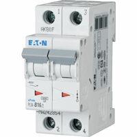 Eaton 242880 - installatie-automaat (mcb) pls6, 16a, 2 p, c-kar., 6ka