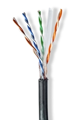 Nedis - Ccbg8590bk100s - netwerk kabel cat6 solid utp outdoor rol 100 meter