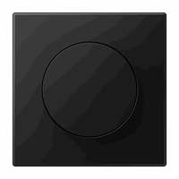 Jung LS1740SWM - Dimmerknop + inzetplaat LS range mat zwart