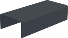Canalit 934031 - Systeem25 koppelstuk met bodemstuk 25x13mm zwart zak 2 stuks