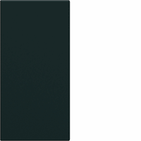 Hager - WXF688N - Gallery blindplaat, 22,5 mm, zwart