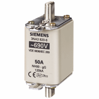 Siemens AG 3NA38226 - lv hrc fuse link, nh00, in: 63 a, gg, un ac: 690& v, un dc: 250& v