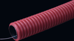 Pipelife 1298010502 - kabelflex 50mm rood rol 50 meter (met trekdraad)