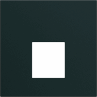 Hager WXD202N - Gallery centraalplaat data/multimedia, 45 mm, zwart