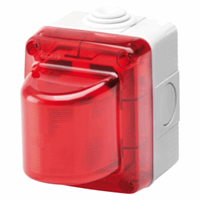 Gewiss GW27415 - red watertight rcd diffuser lamp